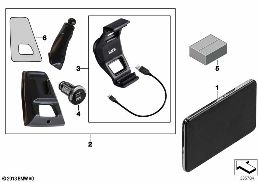 BMW CLICK&DRIVE WITH NAVIGATION PORTABLE diagram for BMW 1 Series E81 116i 1.6