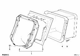 SKI BAG diagram for BMW 5 Series E39 528i