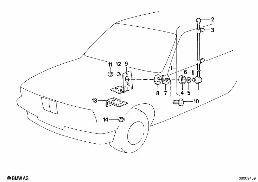 FLAG HOLDER diagram for BMW 5 Series E39 528i