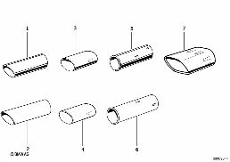 TAILPIPE TIP diagram for BMW 5 Series E39 528i