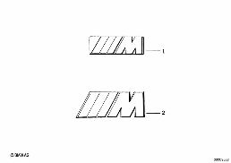 M EMBLEM diagram for BMW 5 Series E39 528i
