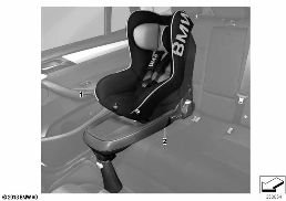 BMW JUNIOR SEAT 1 diagram for BMW 1 Series E81 116i 1.6