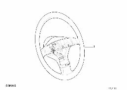 WOODEN SPORT STEERING WHEEL RIM III diagram for BMW 5 Series E39 528i
