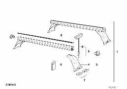 ROOF RACK diagram for BMW 5 Series E39 528i
