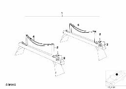 UNIVERSAL SUPPORT diagram for BMW 1 Series E81 116i 1.6