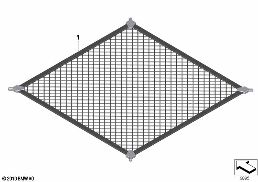 BOOT/TRUNK FLOOR NET diagram for BMW 1 Series E81 116i 1.6