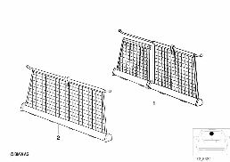 INSTALLATION KIT FOR TRUNK ROOM NET diagram for BMW 5 Series E39 528i