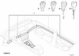 RETROFIT, FINE WOOD TRIM diagram for BMW 5 Series E39 528i