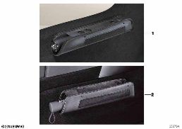 UMBRELLA WITH BAG diagram for BMW 1 Series E81 116i 1.6