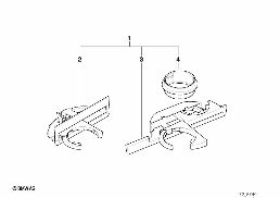 CUP HOLDER RETROFIT, FRONT/REAR diagram for BMW 5 Series E39 528i