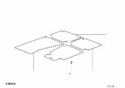 FLOOR MATS CITY diagram for BMW 5 Series E39 528i