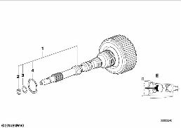 A5S310Z DRIVE CLUTCH E diagram for BMW 5 Series E39 528i