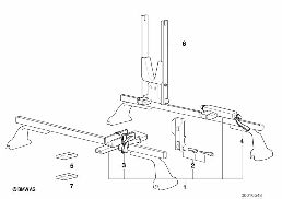 RACK FOR RACING BICYCLE diagram for BMW 5 Series E39 528i