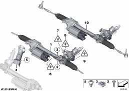 ELECTRICAL STEERING diagram for BMW 5 Series F10 LCI 525d