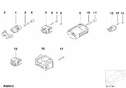 VARIOUS PLUGS ACCORDING TO APPLICATION diagram for BMW 5 Series E39 528i