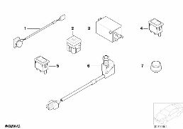 SWITCH, CAB diagram for BMW 5 Series E39 528i