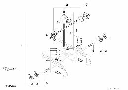 BICYCLE LIFT diagram for BMW 1 Series E81 116i 1.6