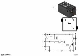 RELAY, PULSE ADAPTER, BLACK diagram for BMW 5 Series E39 528i
