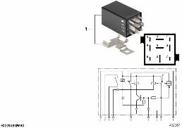 RELAY FOR SILENT ALARM, BLACK diagram for BMW 5 Series E39 528i