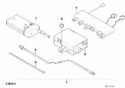RETROFIT KIT, REMOTE CNTRL,INDEP.HEATING diagram for BMW 5 Series E39 528i