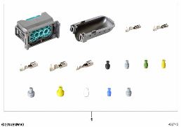 REP. KIT FOR SOCKET HOUSING, 12-PIN diagram for BMW 5 Series E39 528i