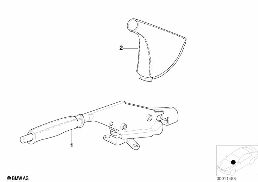 INDIVIDUAL HANDBRAKE LEVER AND COVER diagram for BMW 5 Series E39 528i