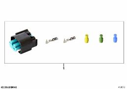 REPAIR KIT FOR SOCKET HOUSING, 3-PIN diagram for BMW 5 Series E39 528i