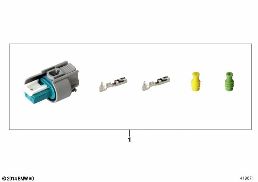 REPAIR KIT FOR SOCKET HOUSING, 2-PIN diagram for BMW 5 Series E39 528i