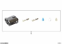 REPAIR KIT FOR SOCKET HOUSING, 2-PIN diagram for BMW 5 Series E39 528i