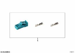 REPAIR KIT FOR SOCKET HOUSING, 2-PIN diagram for BMW 5 Series E39 528i