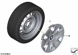 WINTER WHEEL WITH TIRE STEEL - 16