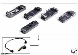 SNAP-IN ADAPTER FOR APPLE DEVICES diagram for BMW 1 Series E81 116i 1.6