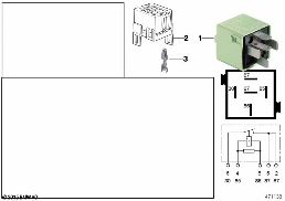 RELAY FOR CIGARETTE LIGHTER K31 diagram for BMW 5 Series E39 528i