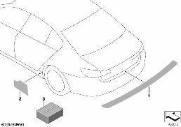 PROTECTIVE FILMS diagram for BMW 1 Series E81 116i 1.6