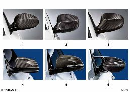 M PERFORMANCE EXTERIOR MIRROR FLAPS diagram for BMW 1 Series E81 116i 1.6