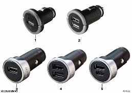 BMW USB CHARGER diagram for BMW 1 Series E81 116i 1.6