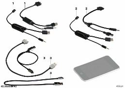 CABLE ADAPTER FOR APPLE IPOD / IPHONE diagram for BMW 1 Series E81 116i 1.6