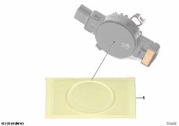 REPLACEMT.SMALL PLATES, LOW BEAM SENSOR diagram for BMW 5 Series F10 LCI 520d
