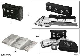 FIRST-AID KIT, UNIVERSAL diagram for BMW 1 Series E81 116i 1.6