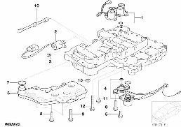 A5S300J MOUNTING PARTS CONTROL UNIT diagram for BMW 5 Series E39 528i