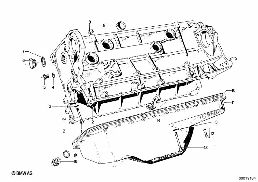 CRANK CASE COVER diagram for BMW 2500-3.3Li 3.3Li