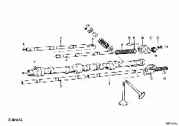 CAMSHAFT CAMSHAFT diagram for BMW 2500-3.3Li 3.3Li