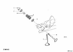 VALVE diagram for BMW 2500-3.3Li 3.3Li