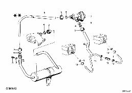 EMISSION CONTROL diagram for BMW 2500-3.3Li 3.0L