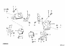 ENGINE SUSPENSION diagram for BMW 2500-3.3Li 3.3Li