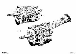 4-GEAR TRANSMISSION diagram for BMW 2500-3.3Li 3.3Li