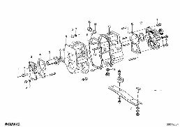 ZF S5-16 HOUSING+ATTACHING PARTS diagram for BMW 2500-3.3Li 2800