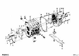 GETRAG 262 HOUSING+ATTACHING PARTS diagram for BMW 2500-3.3Li 3.3Li