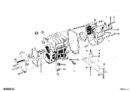 GETRAG 262 HOUSING+ATTACHING PARTS diagram for BMW 2500-3.3Li 3.3Li