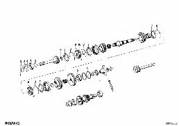 ZF S5-16 GEAR WHEEL SET,SINGLE PARTS diagram for BMW 2500-3.3Li 2800